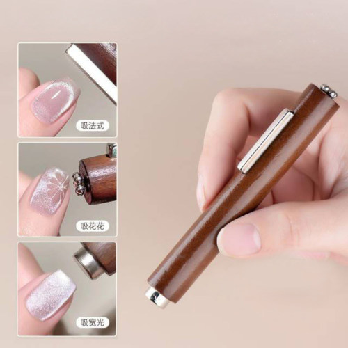 T美甲磁铁D1zb551-三合一吸猫眼大号圆柱磁力美甲工具双头