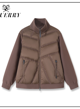 【潘文青专属】90鹅绒-轻奢立领男装休闲纯色立领90鹅绒服-Y509