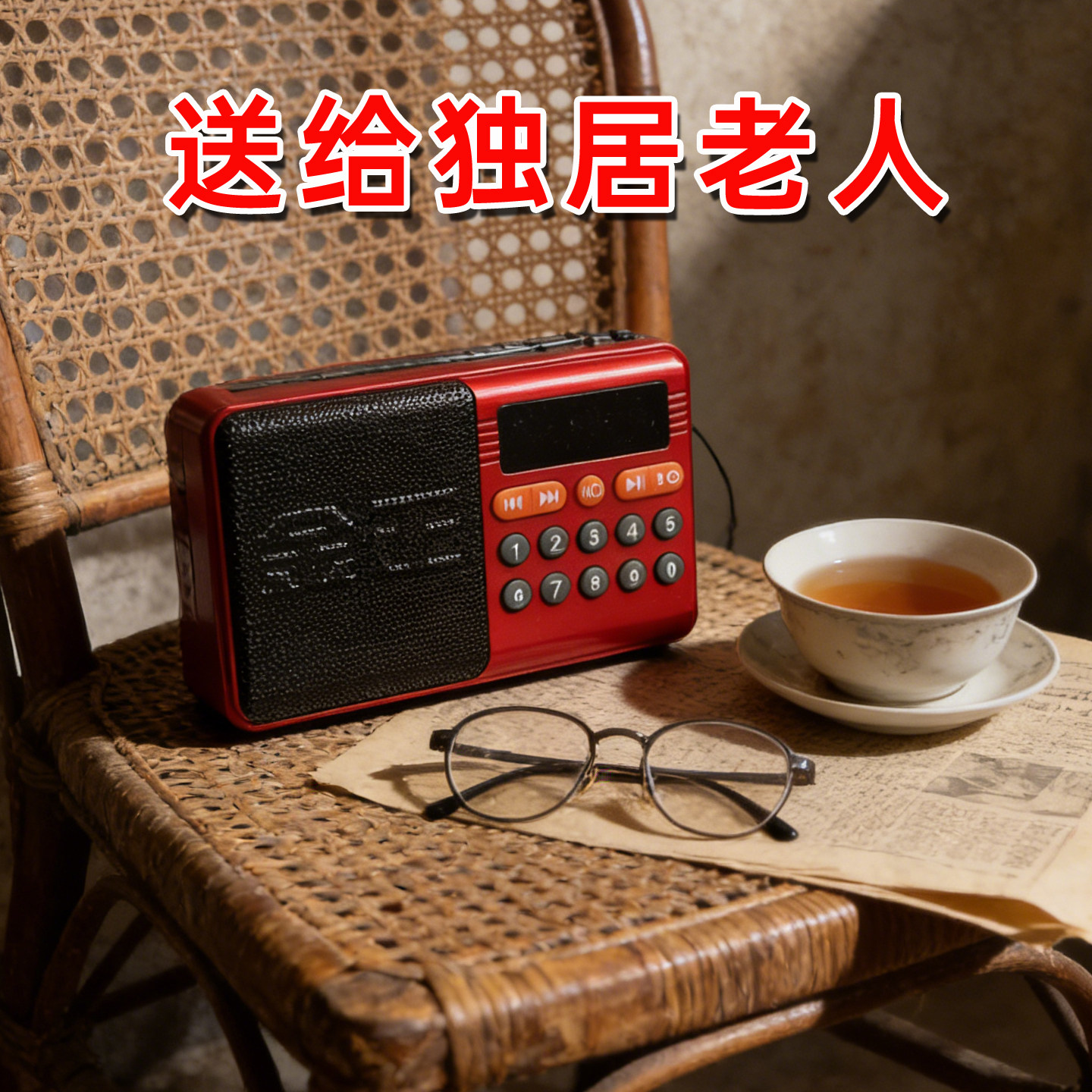 充电款老年专用故事机随身听老人收音机听戏曲机黄梅戏评书播放器