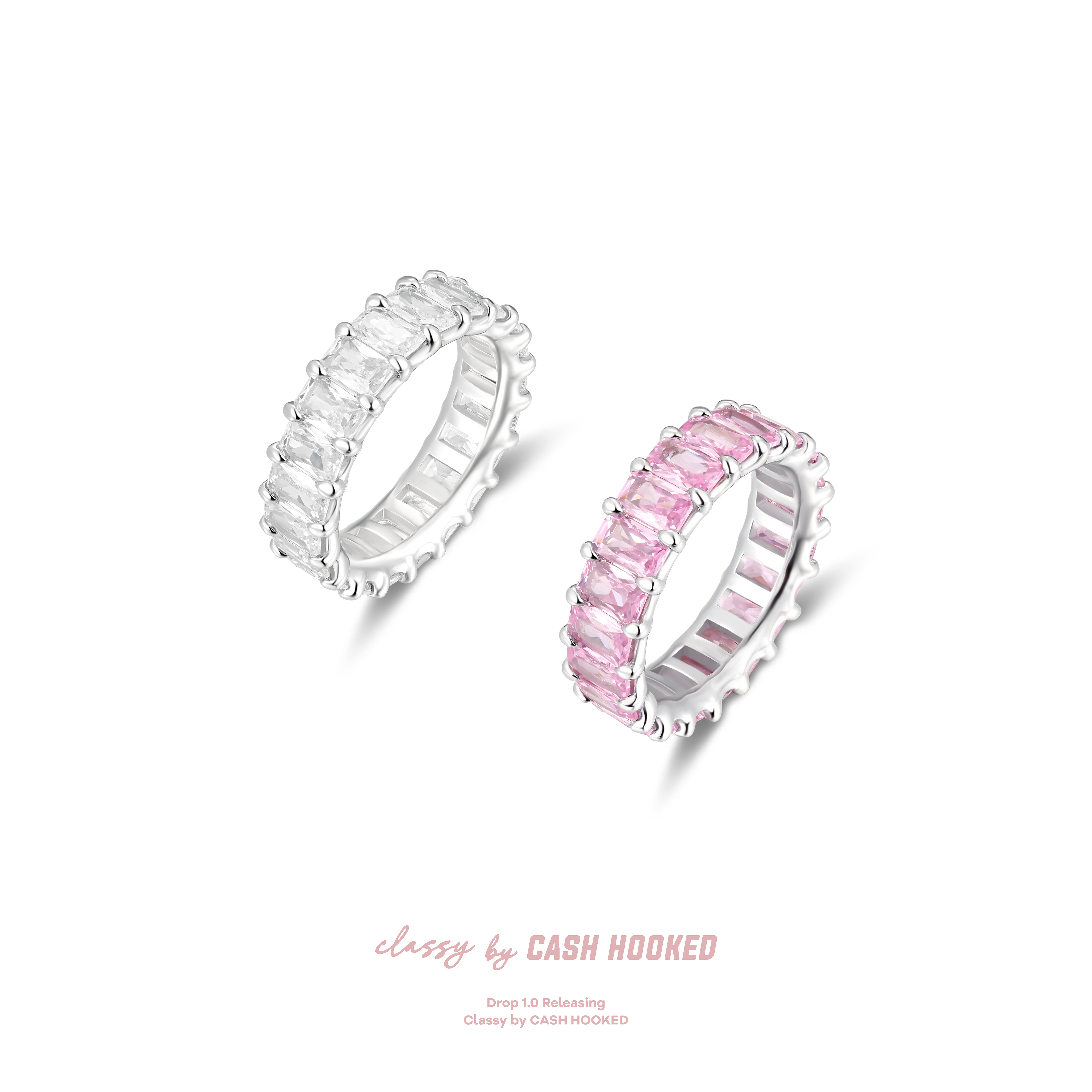 ClassybyCH 银饰 缪斯系列 玲珑一夏排钻戒指 轻奢生日礼物送女友