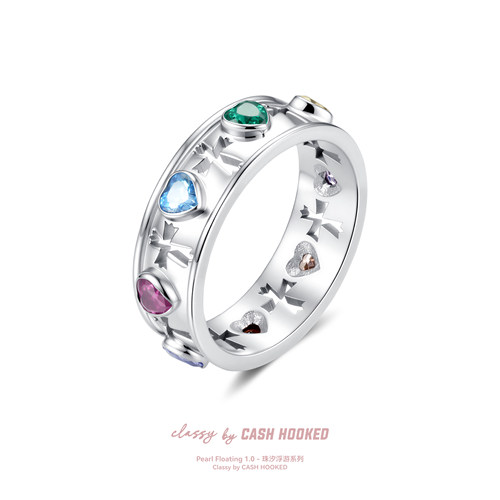 ClassybyCH 银饰 珠汐浮游系列 乐章·AriaFlux 戒指 轻奢送礼
