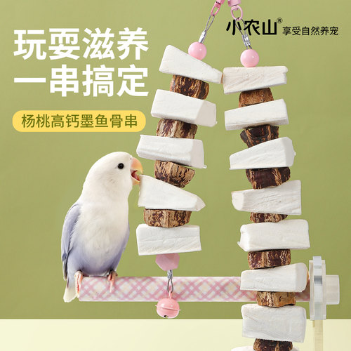 鹦鹉杨桃木墨鱼骨磨牙玩具解闷