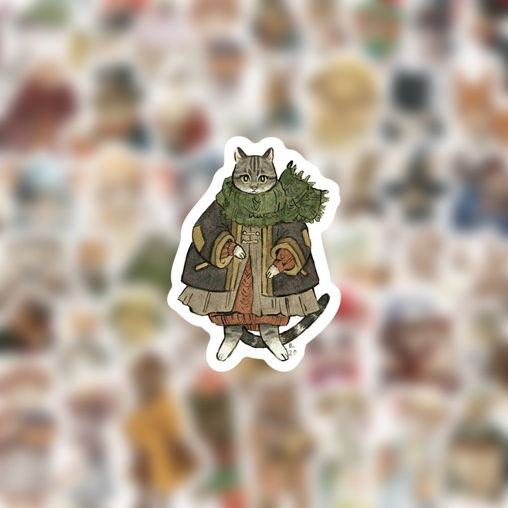 新款300张卡通动物贴纸ins笔记本可爱装饰手机创意手账笔记本贴画图片