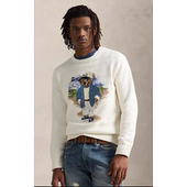 L纯棉2025秋冬Bear小熊针织衫 男装 毛衣R 上衣潮流