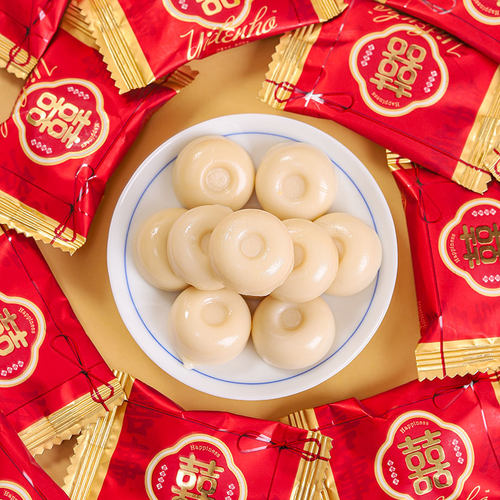 喜事发生司考奇牛奶硬糖结婚喜糖订婚伴手礼满月宝宝糖果