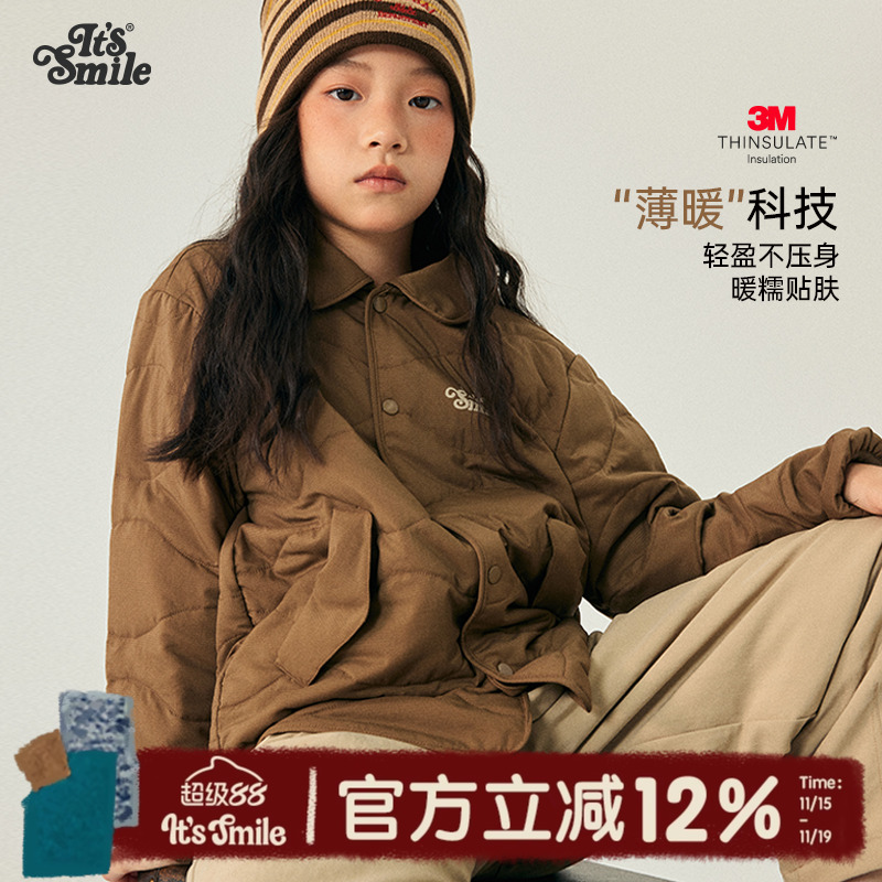 Itssmile保暖夹棉衬衫