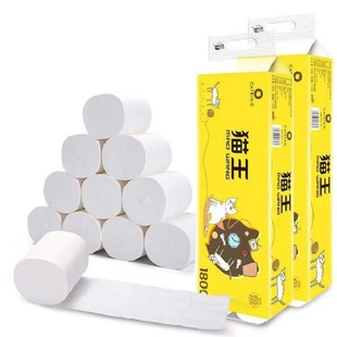 7.2斤24卷猫王家用卫生纸无芯卷纸手纸厕所纸巾批发大卷纸实惠装