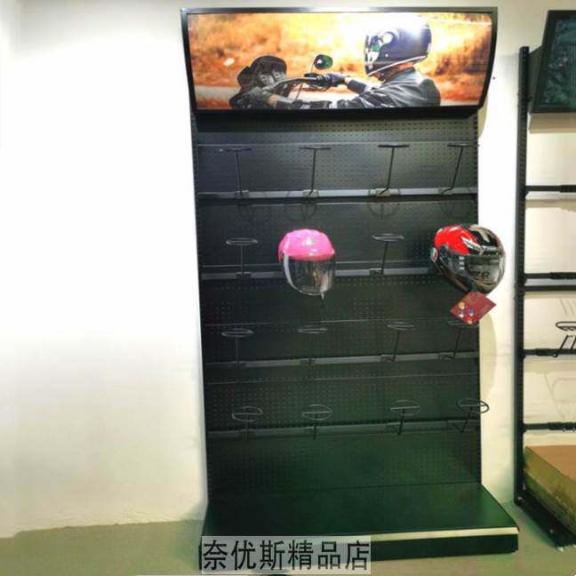 骑行俱乐部头盔架摩托车头盔支架陈列架山地车帽子落地式展架