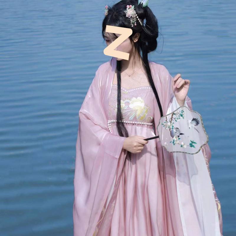 日常改良汉元素古装汉服夏款中性男女均可清新诃子裙中国风仙气