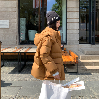 XCCX美拉德短款连帽羽绒服