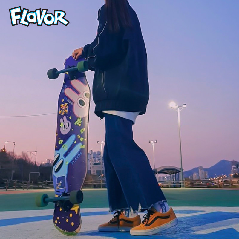 沸点滑板FLAVOR专业长板滑板初学者成人女生成年Dancing刷街舞板