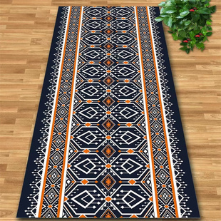 复古波斯走廊地毯过道玄关家用地垫宾馆酒店民宿民族风耐脏长廊毯
