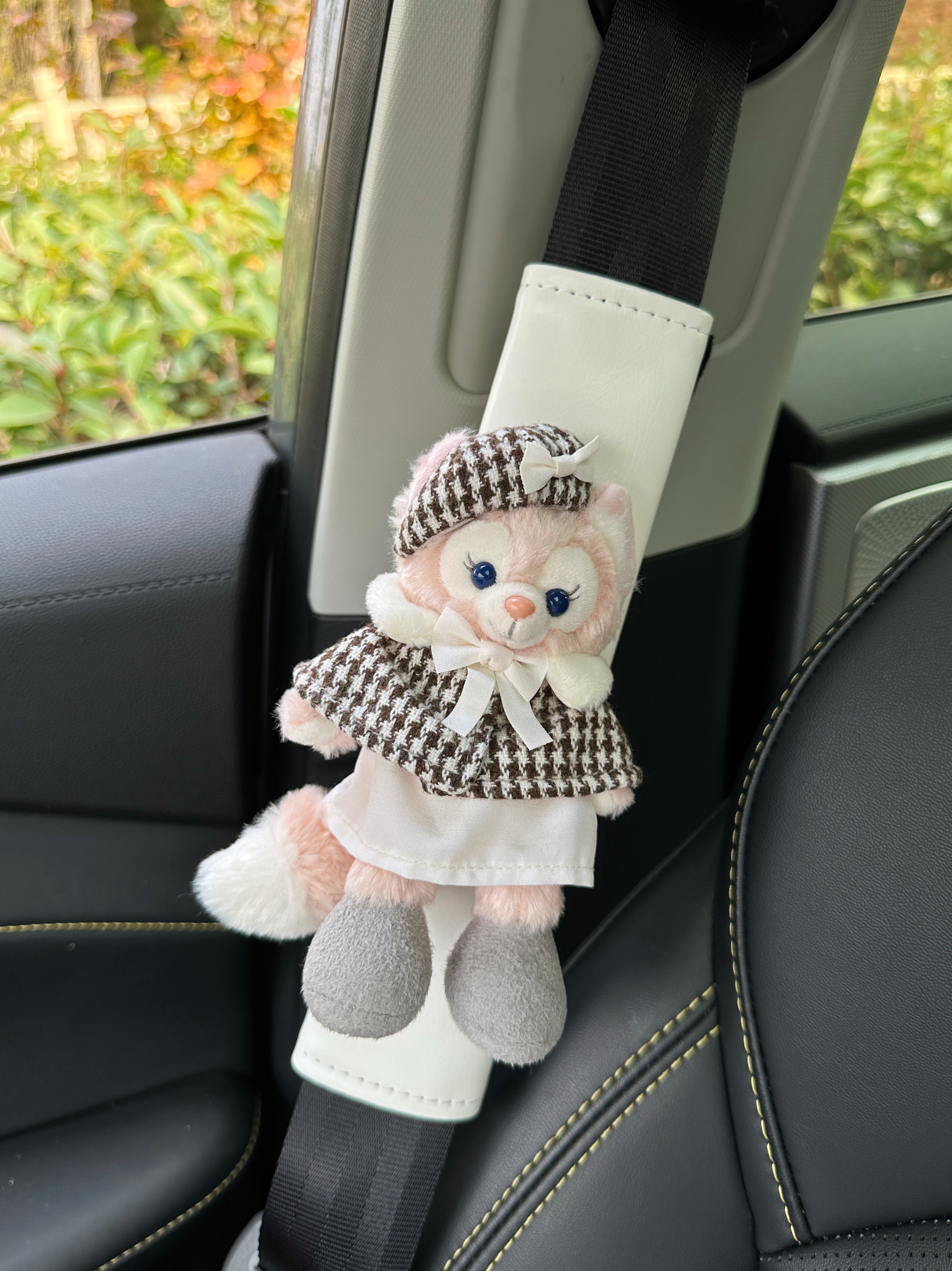 迪士尼贝儿侦探汽车安全带护肩套少女可爱保险带保护套女生新车礼