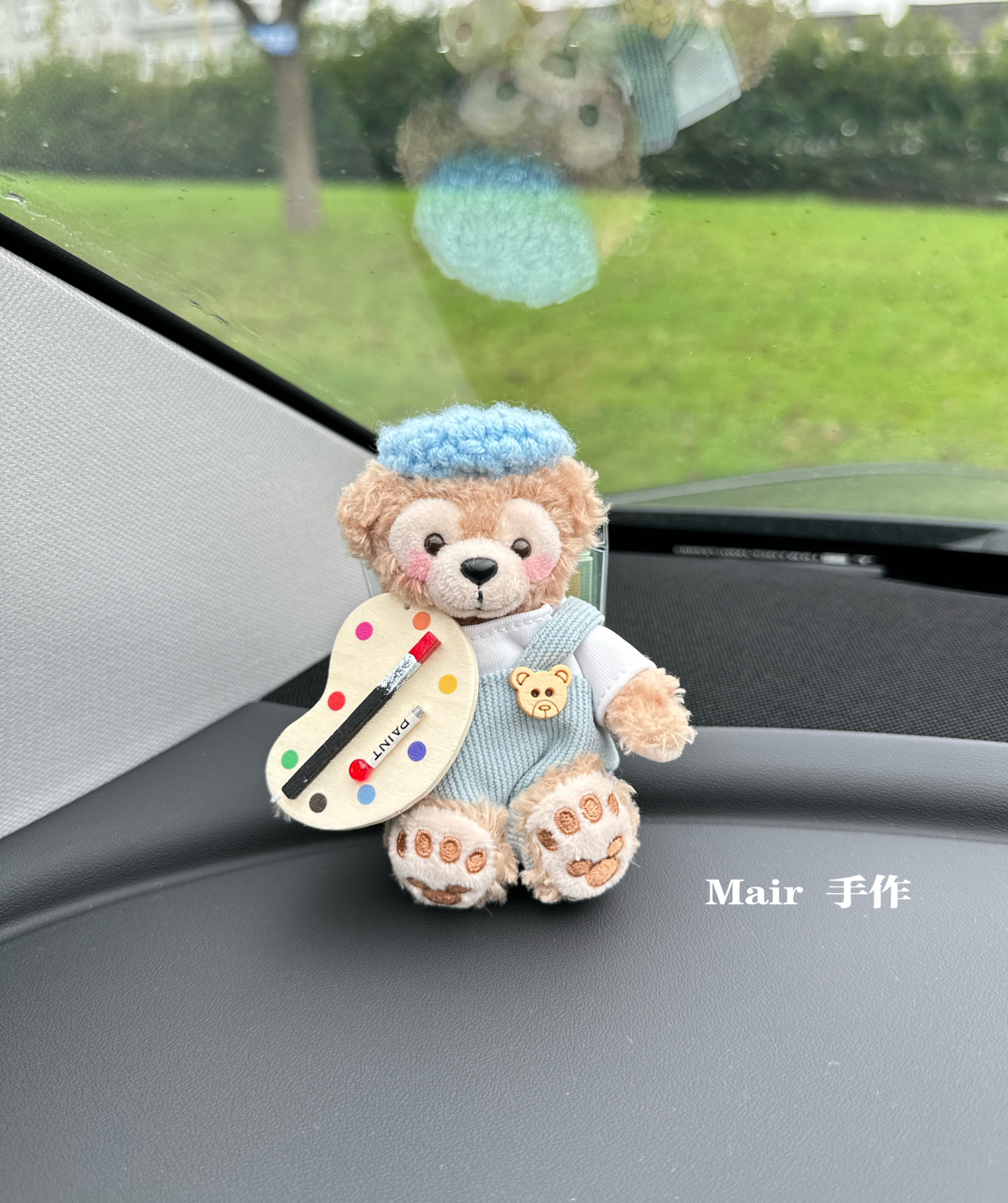 正品迪士尼达菲雪莉玫汽车出风口夹香薰装饰摆件空调玩偶车伴手礼