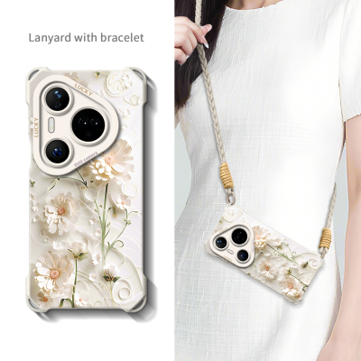 【立体花朵】优质硅胶壳带挂绳