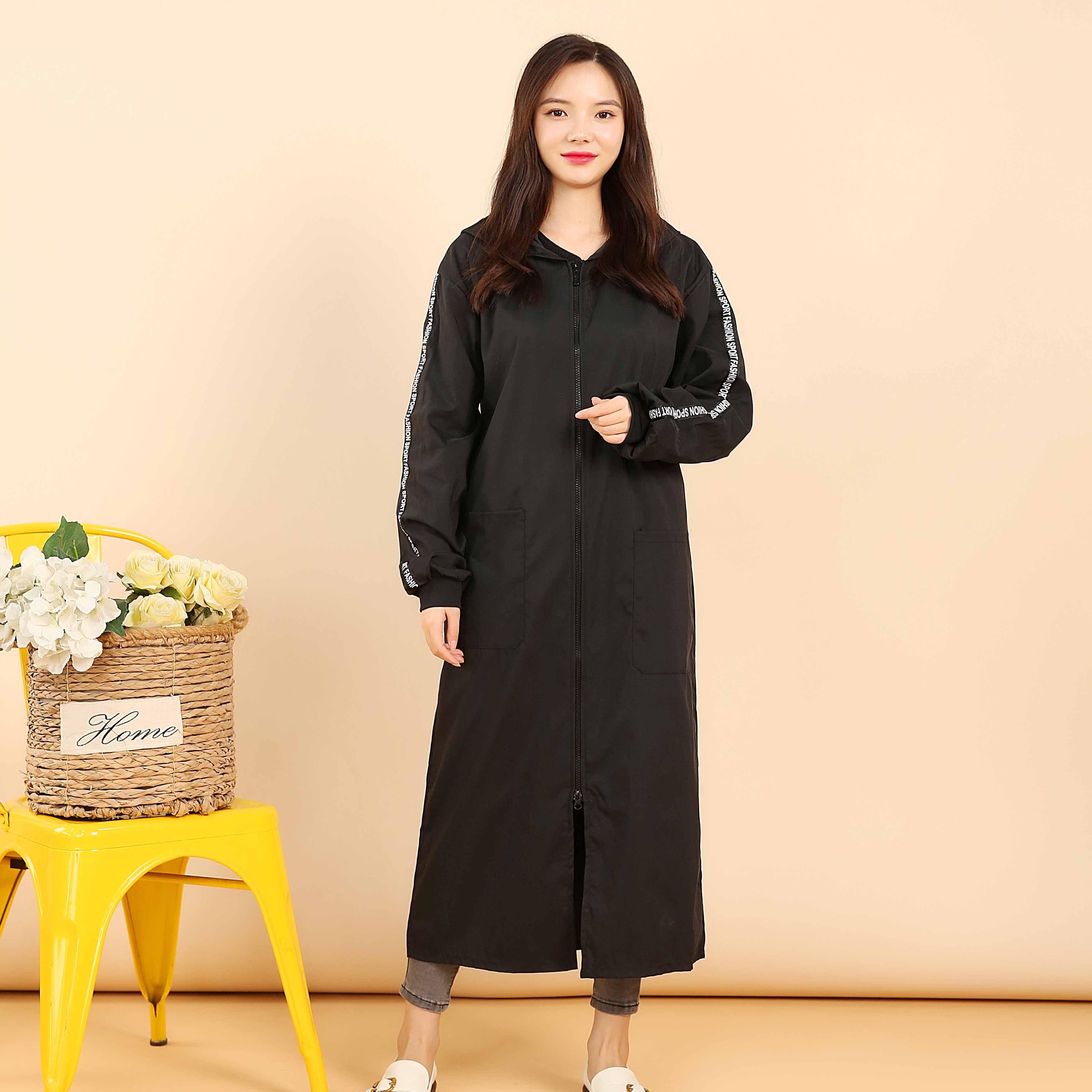 加长款羽绒服大码韩版防水罩衣