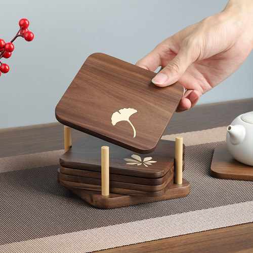 实木印花餐垫隔热垫碗垫锅垫