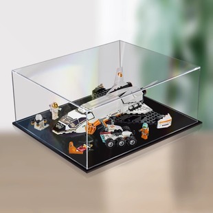 亚克力展示盒适用乐高60226火星探测航天飞机收纳盒透明防尘罩