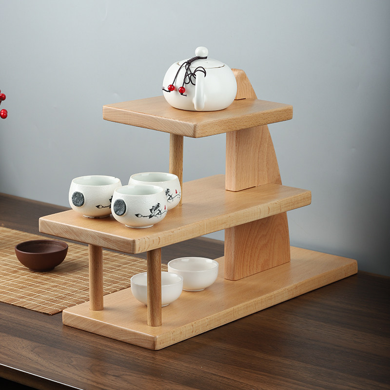 桌面香水饰品置物架梳妆台化妆品收纳盒茶具杯子多肉阶梯展示架子