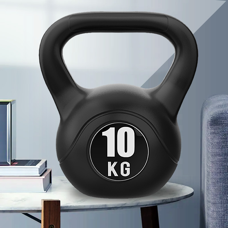 义拓健身壶铃男士家用女士摇摆壶铃减肥练臀包胶4kg 公斤提壶哑铃