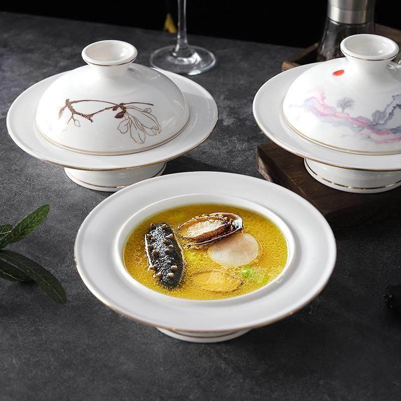 位酒店高端上饭餐位菜盅一具位翅盅参盅海参盅鲍鱼盘捞餐具新品