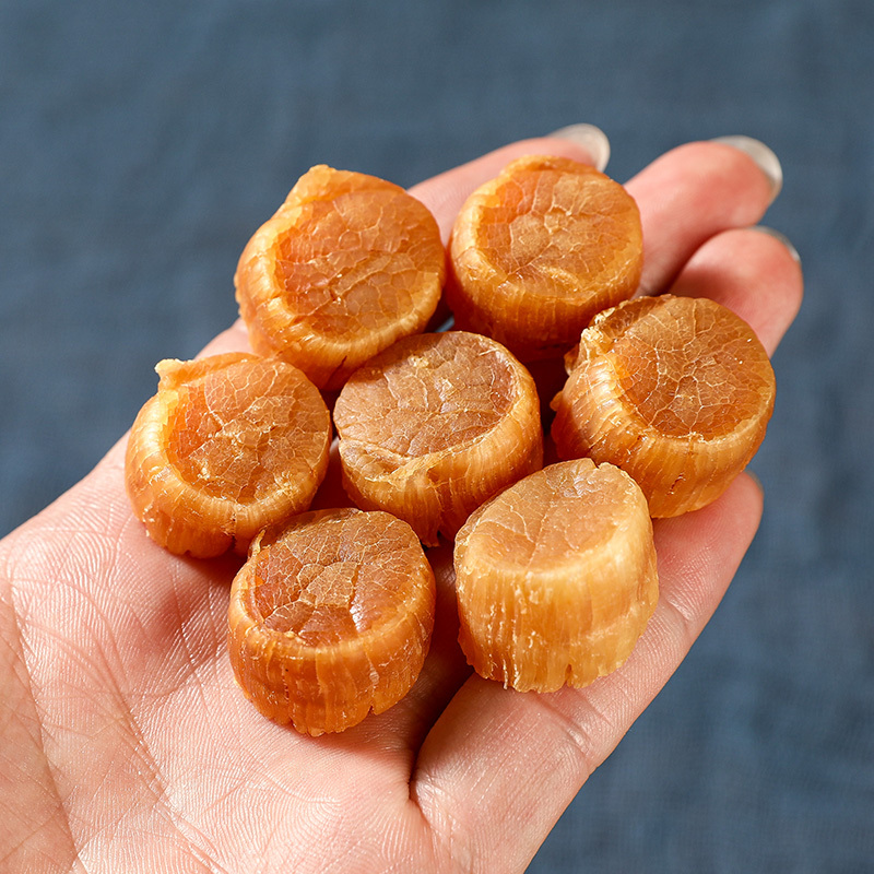 120头正宗大元贝干货大连瑶柱干贝海鲜煮粥煲汤淡干无盐年货送礼