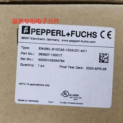 全新原装倍加福PEPPERL FUCHS编码器ENI58IL-SI0CA5-1024UD1-AC1