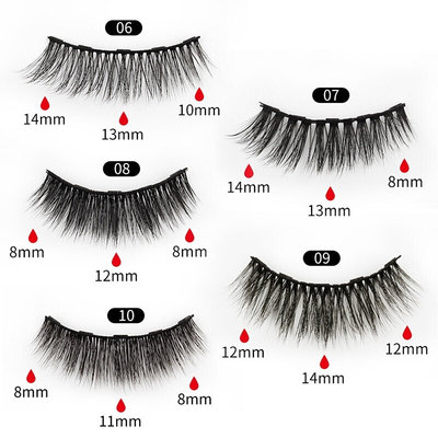 1/3/5/7/10 Pairs Eye Makeup Magnet Lashes Magnetic Eyelashes