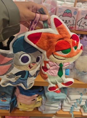 MINISO迪士尼疯狂动物城系列异形擦手巾朱迪尼克名创优品