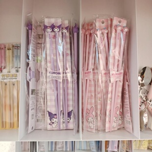 MINISO三丽鸥迷你公仔筷餐具名创优品酷洛米美乐蒂布丁狗凯蒂猫