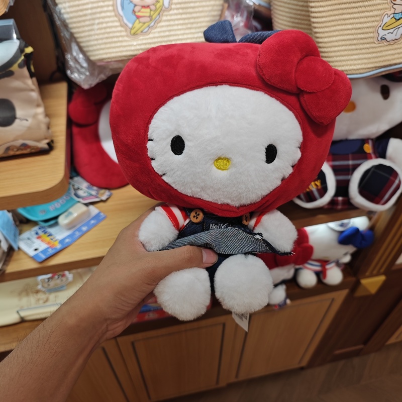 名创优品hello kitty凯蒂猫经典系列苹果毛绒公仔玩偶MINISO