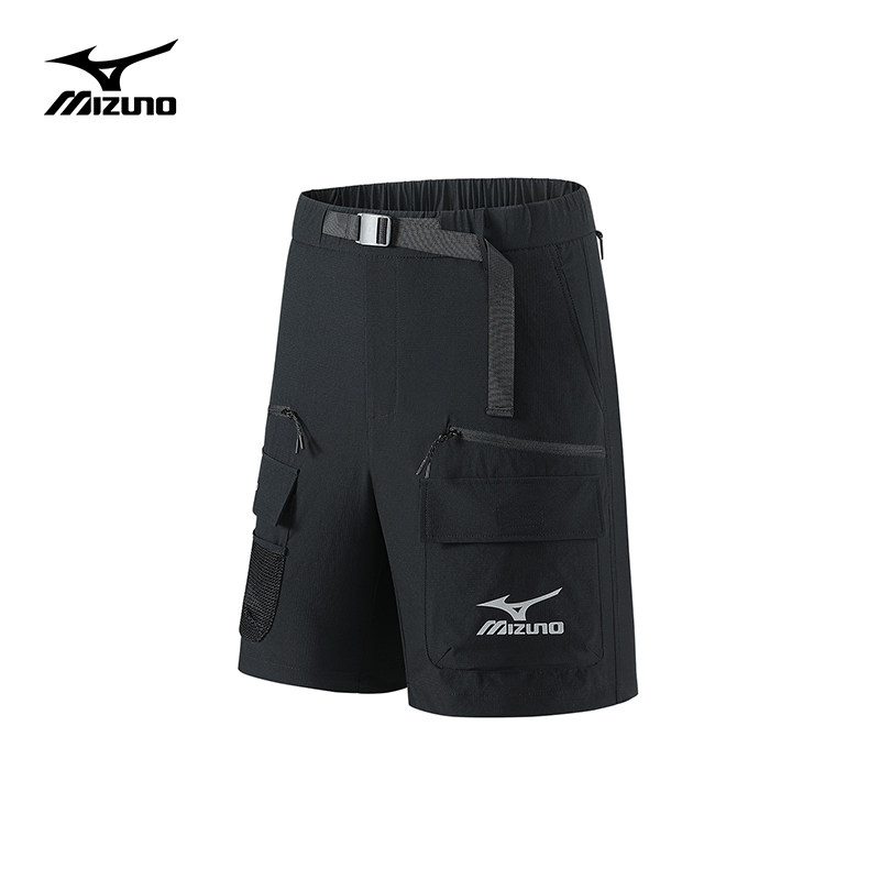 Mizuno/美津浓工装五分短裤男款夏季户外休闲宽松透气男士登山裤