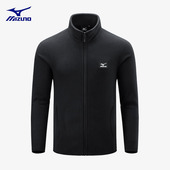 开衫 Mizuno 美津浓户外休闲抓绒衣外套男潮牌秋冬季 立领情侣夹克