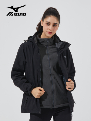 美津浓防风防雨情侣秋冬冲锋衣