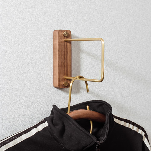 壁挂衣架收纳简约墙上免打孔装