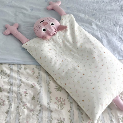 【睡觉搭子】猫咪双层纱荞麦枕护颈椎助睡眠枕头儿童成人靠垫女生