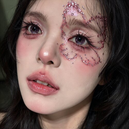 万圣节化这个妆！水钻贴纸