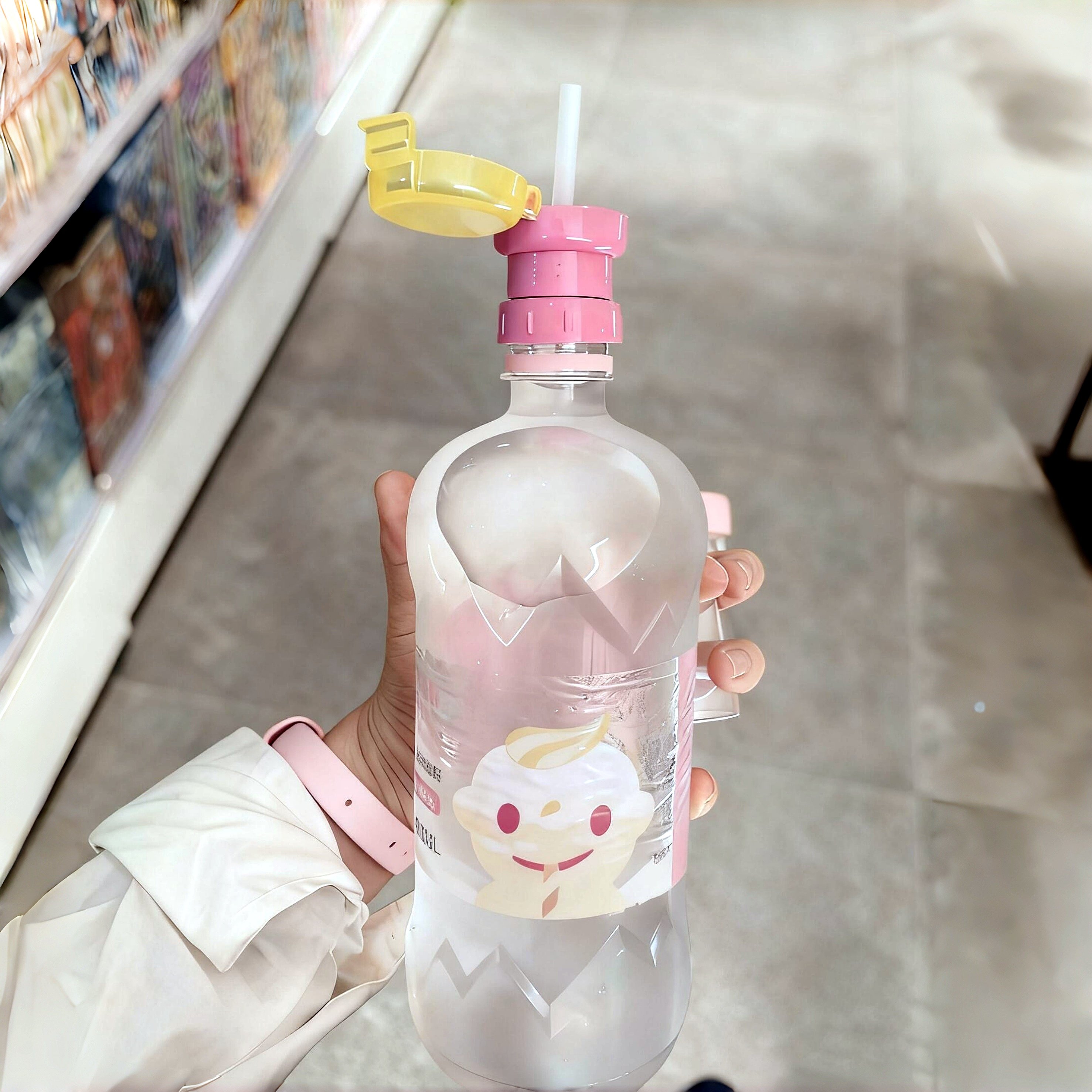 喝水的仪式感！矿泉水吸管盖