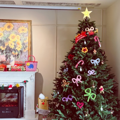 蝴蝶结就是圣诞树的点睛之笔!！