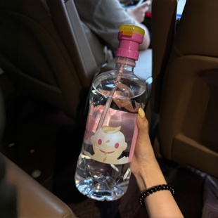 赵露思同款吸管矿泉水瓶盖带吸管通用转换头防呛水外出便携收纳女