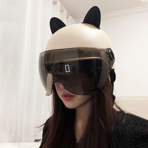 【10w+销量】猫耳朵电动车头盔