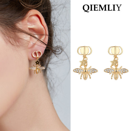 复古五角星字母大气耳环网红同款