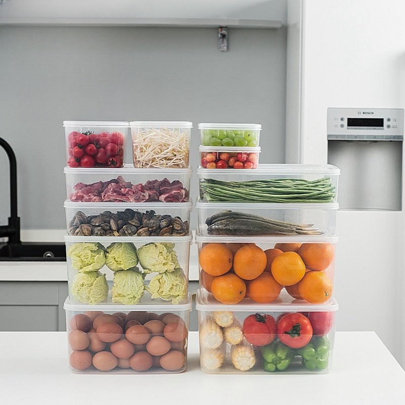 透明冰箱收纳盒食品级保鲜盒密封