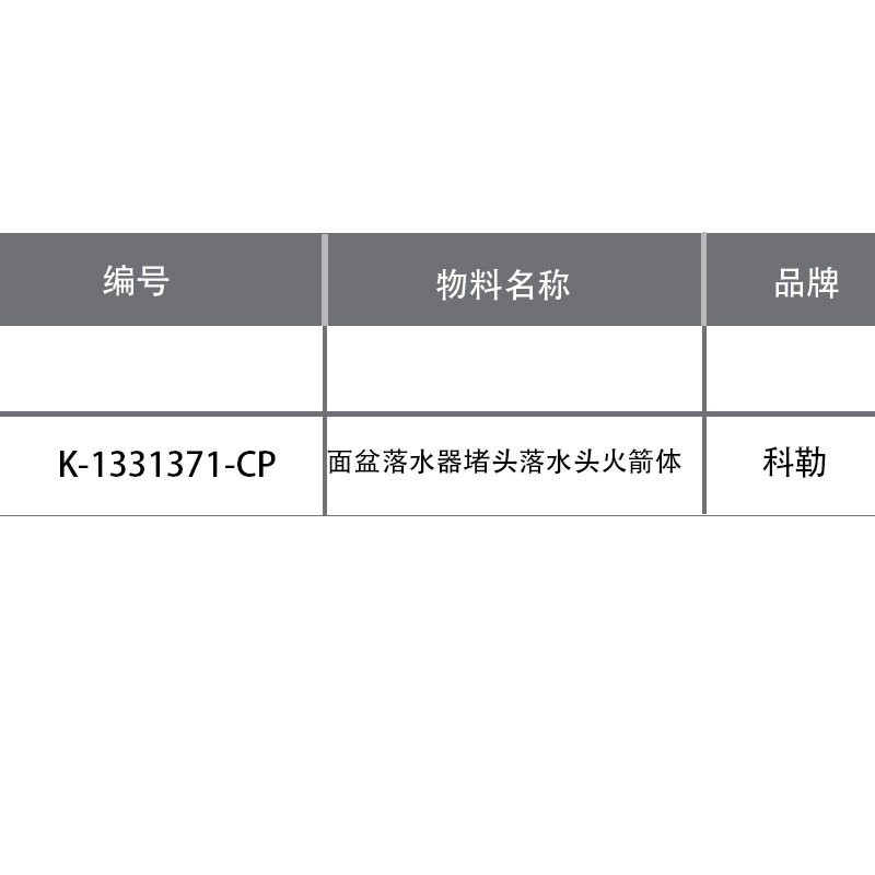 科勒面盆落水器堵头落水头