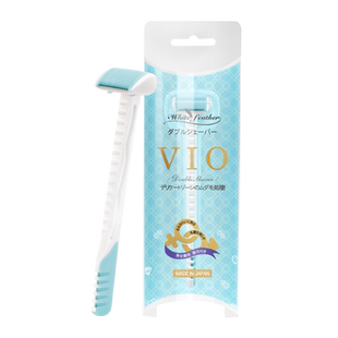 日本白羽毛VIO私处修剪器毛发剃毛刀比基尼阴毛男女剃净款刮毛刀