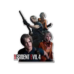 生化危机4重制版游戏反光电动车摩托车汽车贴纸车门身贴后玻璃贴