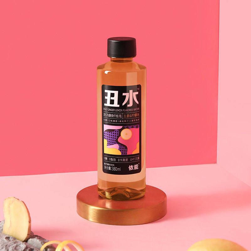 依能果味丑水饮品榴莲芒果枇杷丑橘柠檬味无糖无汽饮料380ml*6瓶