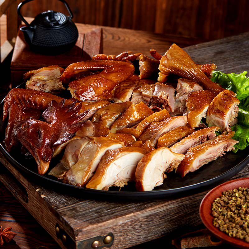 周家口风干鸡花椒麻椒正宗河南特产山东即食麻辣熟食真空整只袋装