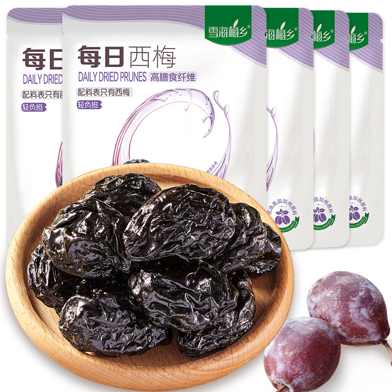 雪海梅乡 每日西梅58g 加州西梅干0添加蔗糖有核网红休闲零食