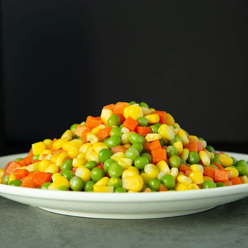 三色美式杂菜2斤 速冻什锦菜冷冻甜玉米粒青豆胡萝卜丁炒饭配菜